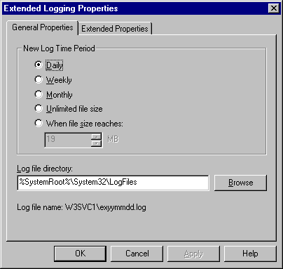 General Properties tab